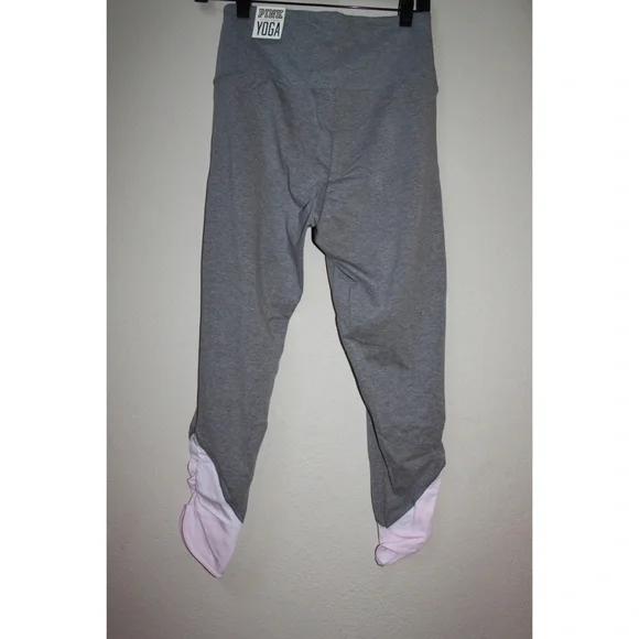 Victoria's Secret PINK Logo Sweatshirt Top Shirt Gray Leggings Pants Set - Picture 8 of 8